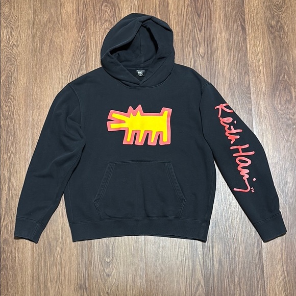🔥🔥🔥 Keith Haring Pop Art Streetwear Sweater Hoodie Size: Medium🔥🔥🔥 - Picture 1 of 9